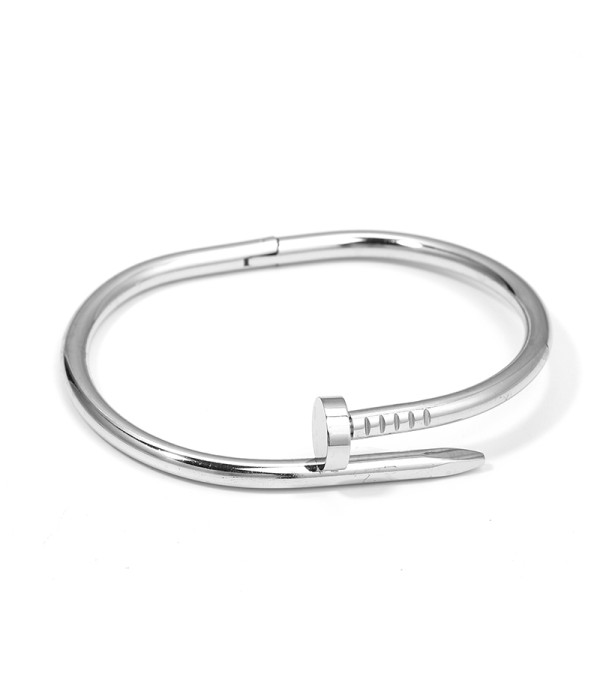 Pulsera rígida de clavo minimalista