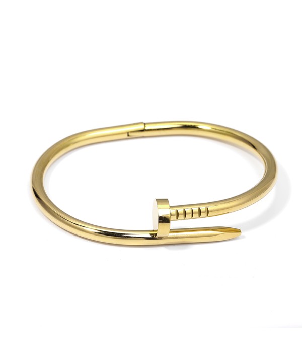 Pulsera rígida de clavo minimalista