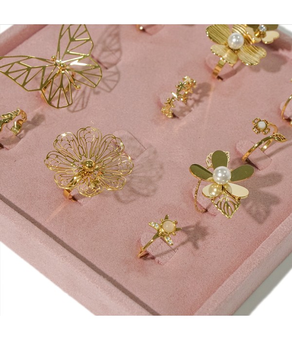 Expositor para anillos 15.5x15.5 cm