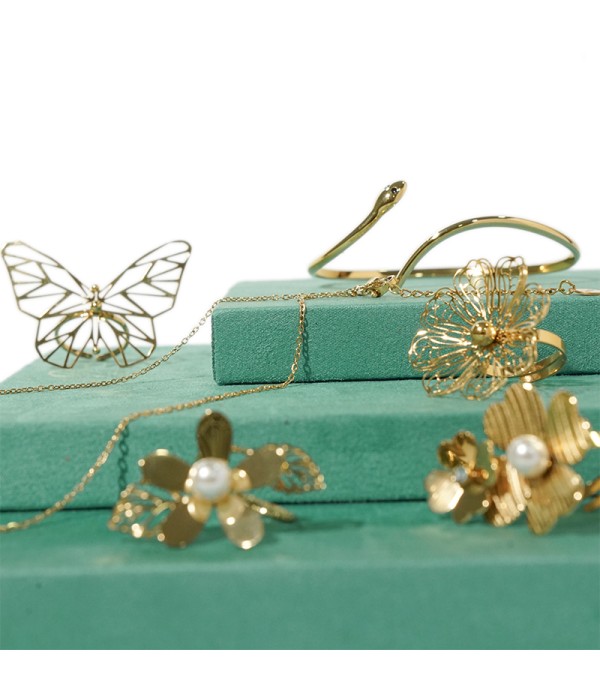 Expositor de joyas con 3 bases móviles