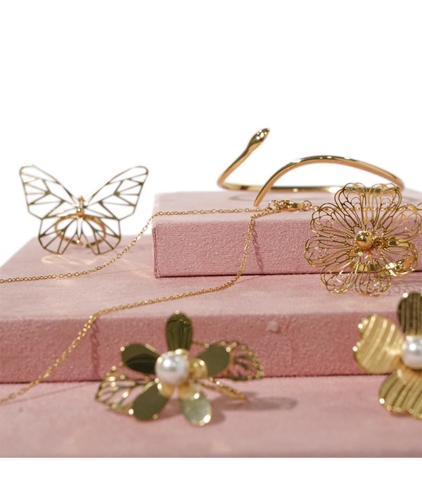 Expositor de joyas con 3 bases móviles