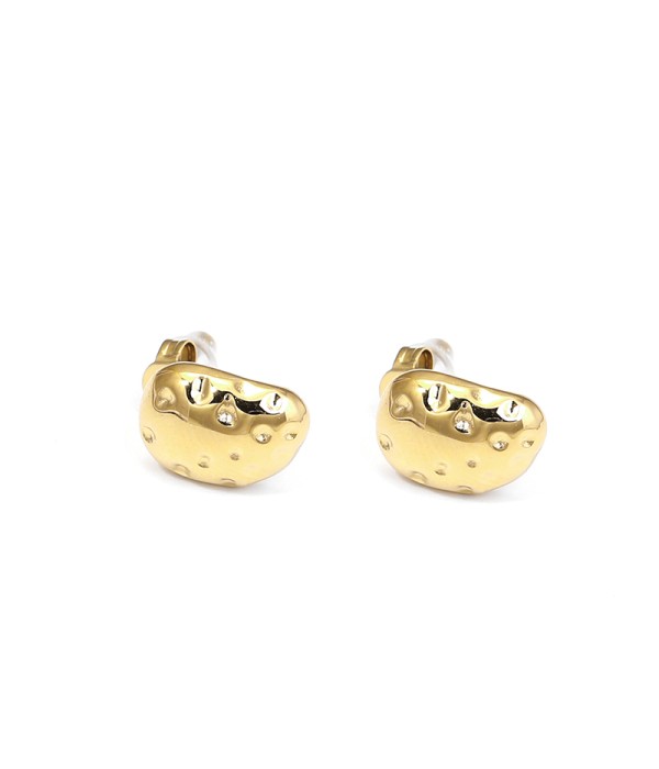 Pendientes dorados con textura irregular
