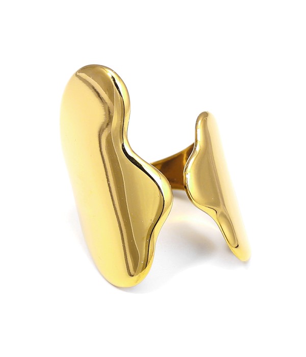 Anillo escultural de diseño orgánico