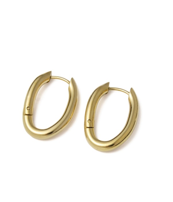 Pendientes de aro ovalados