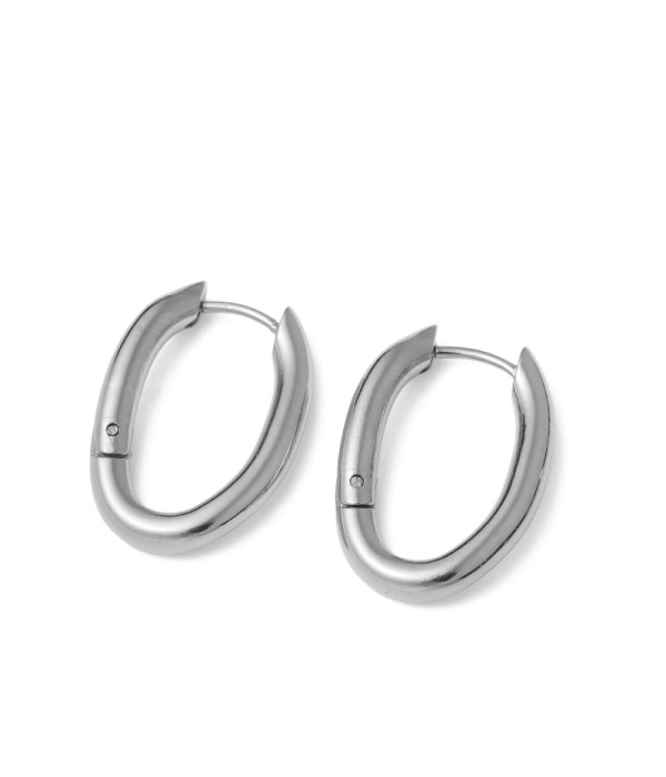 Pendientes de aro ovalados 2