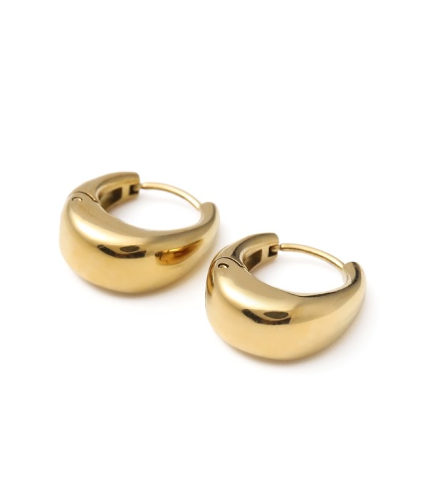 Pendientes de aro gruesos estilo minimalista