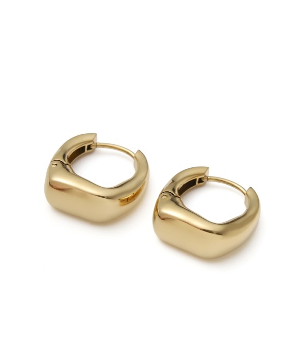 Pendientes de aro gruesos con diseño geométrico