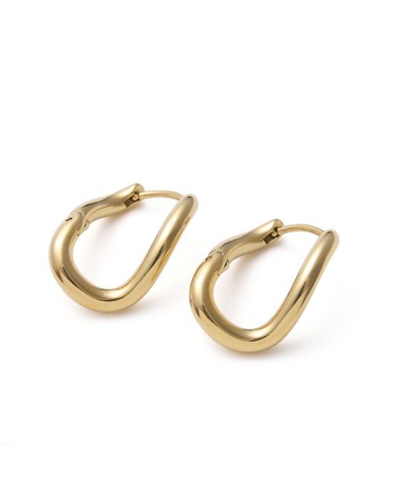 Pendientes de aro con líneas irregulares