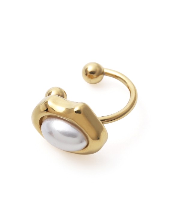 Clip de oreja con perla