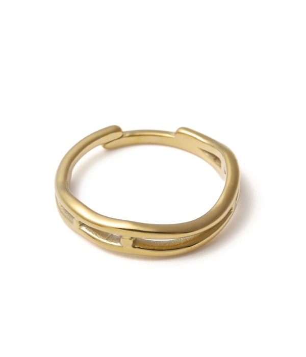 Anillo con diseño de doble capa