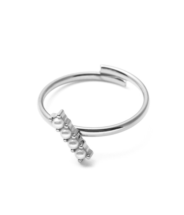 Anillo con perlas en línea