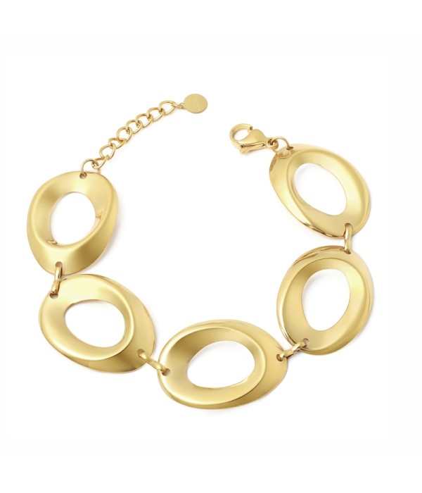 Pulsera de eslabones ovalados grandes