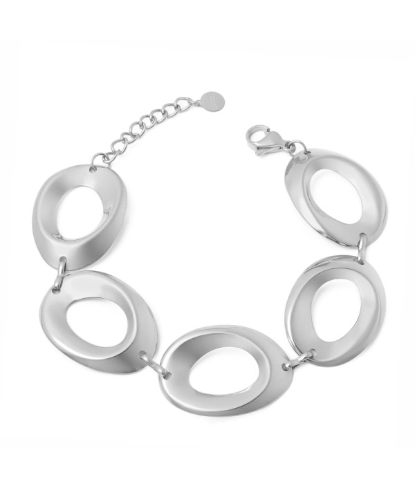 Pulsera de eslabones ovalados grandes