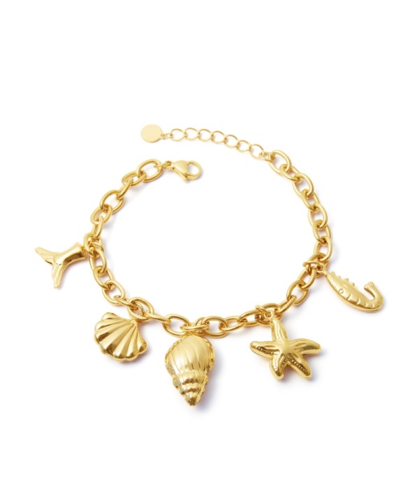 Pulsera con colgantes marinos