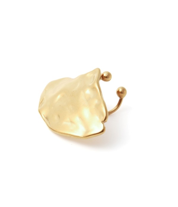 Clip de oreja con diseño de hoja orgánica