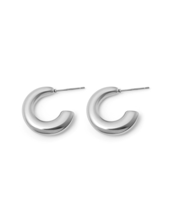 Pendientes de aro gruesos con diseño moderno 2