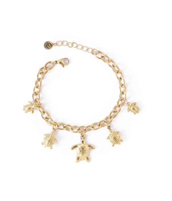 Pulsera con colgantes de tortugas