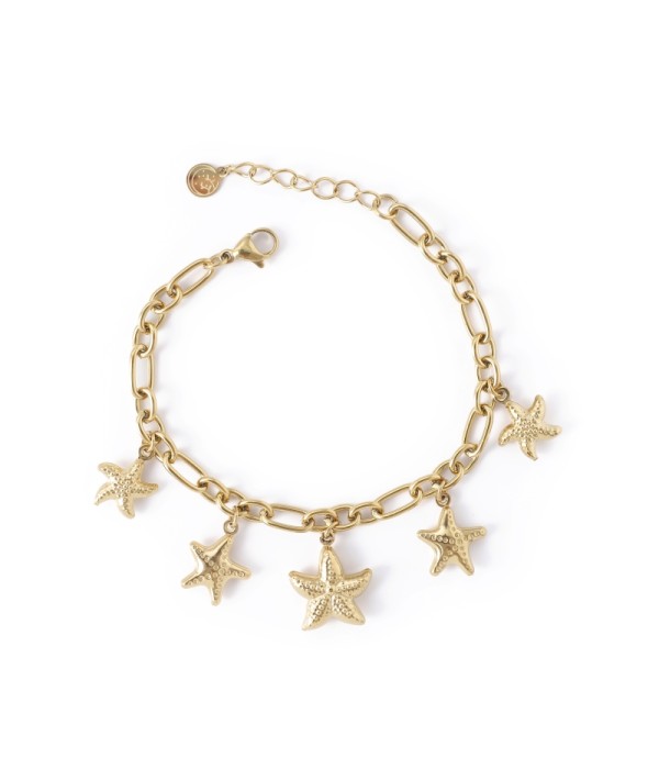 Pulsera con colgantes de estrellas de mar