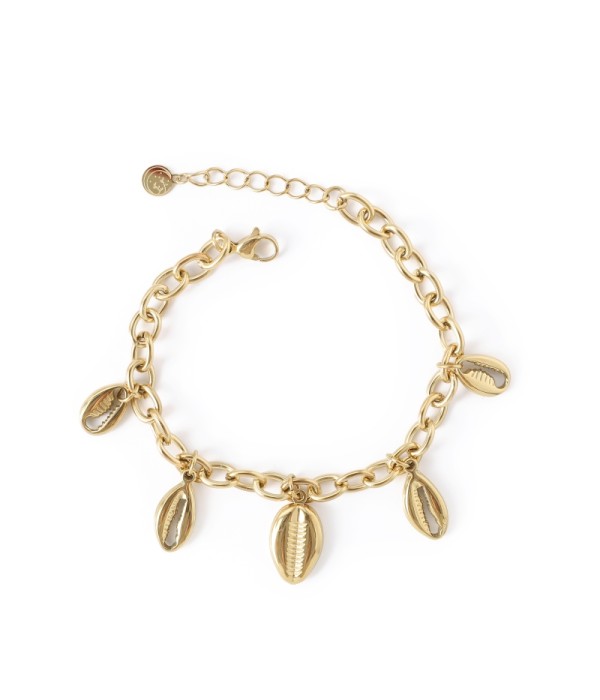 Pulsera con colgantes de caracolas
