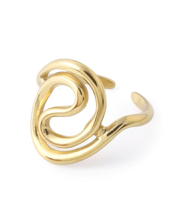 Anillo con diseño abstracto