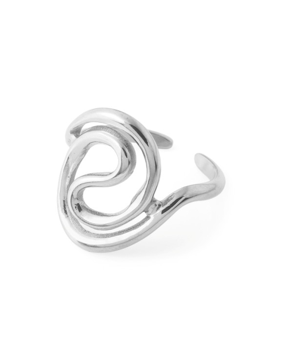 Anillo con diseño abstracto