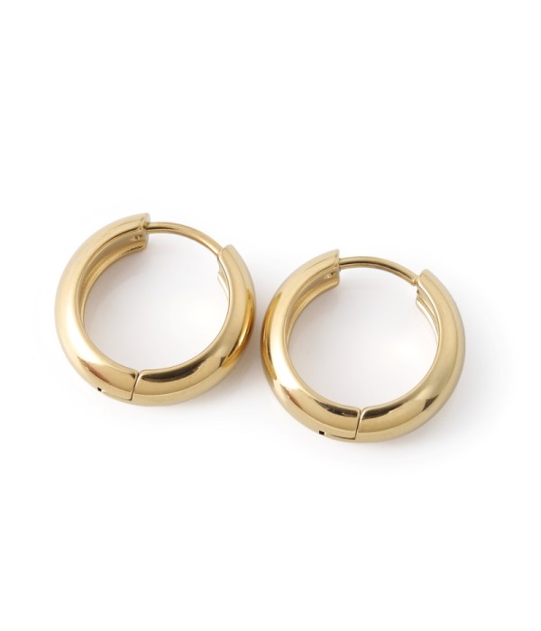 Pendientes de aro dorados gruesos