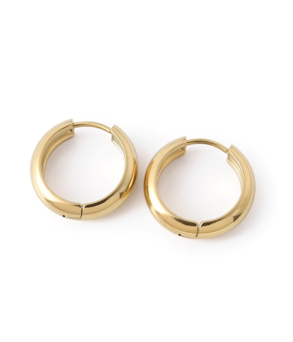 Pendientes de aro dorados gruesos