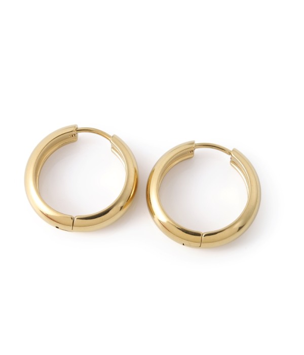 Pendientes de aro dorados gruesos