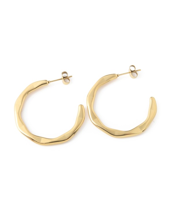 Pendientes de aro con forma irregular