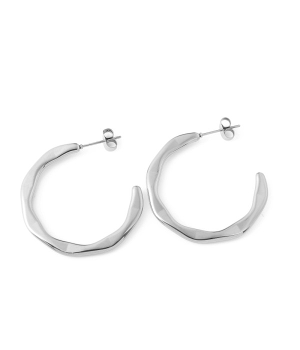 Pendientes de aro con forma irregular 2