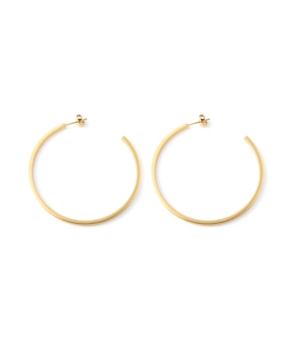 Pendientes de aro con diseño minimalista