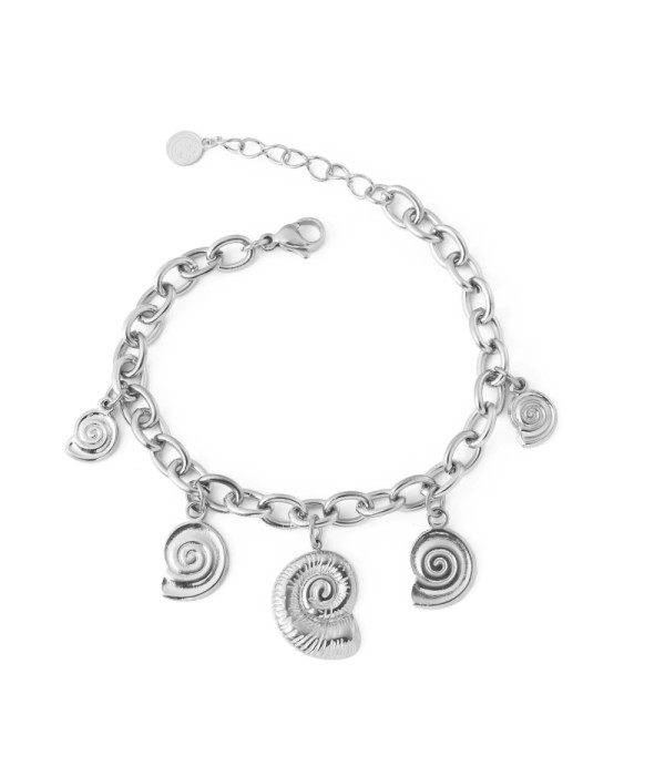 Pulsera con colgantes de espiral 2