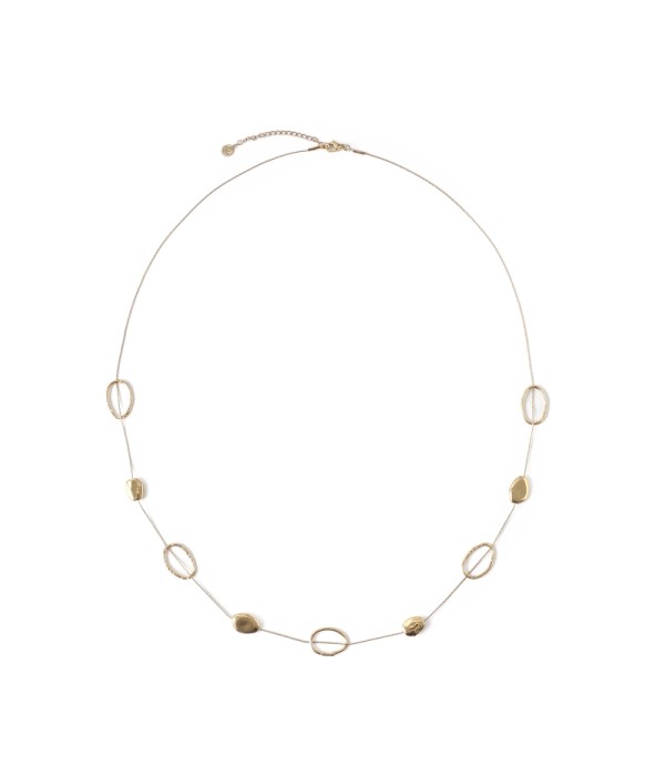 Collar minimalista con óvalos