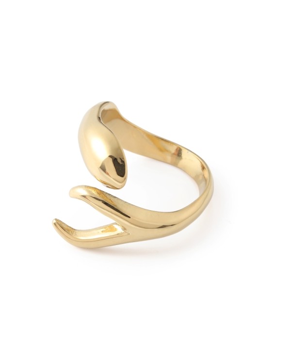 Anillo con diseño abierto curvado