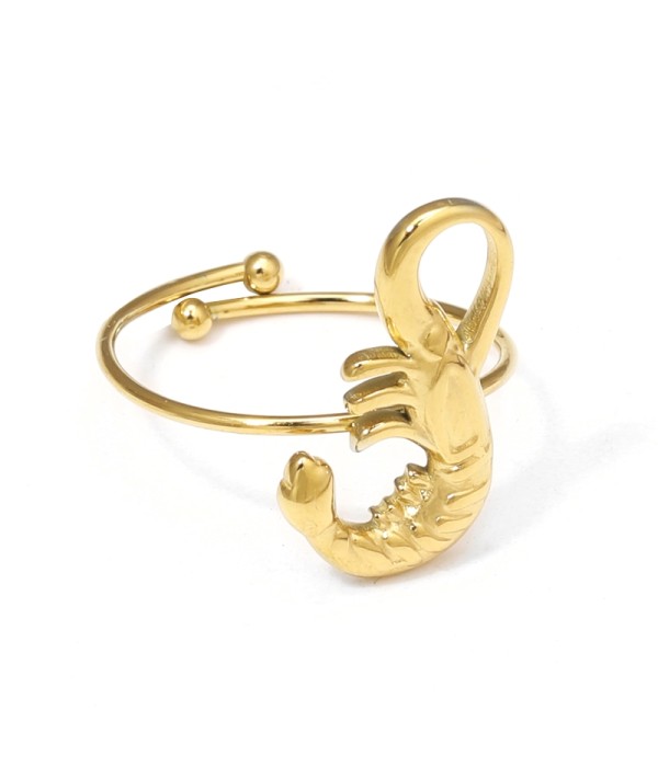 Anillo con diseño de gamba