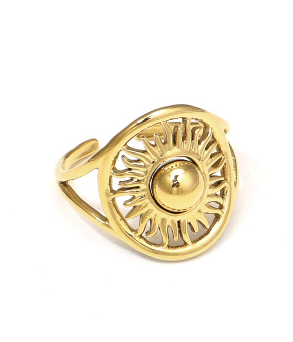 Anillo con diseño de sol