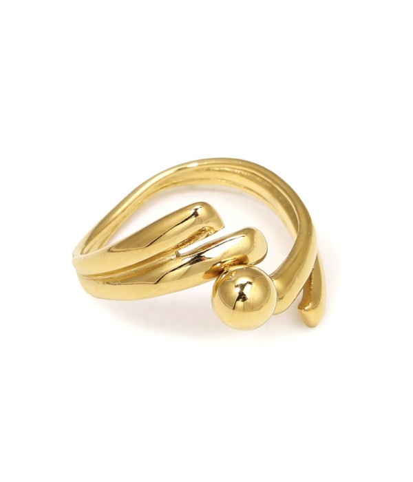 Anillo de líneas envolventes con esfera central