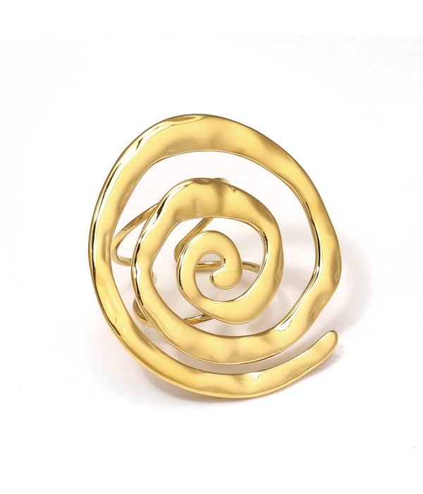 Anillo en espiral moderno