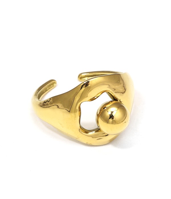 Anillo con esfera decorativa