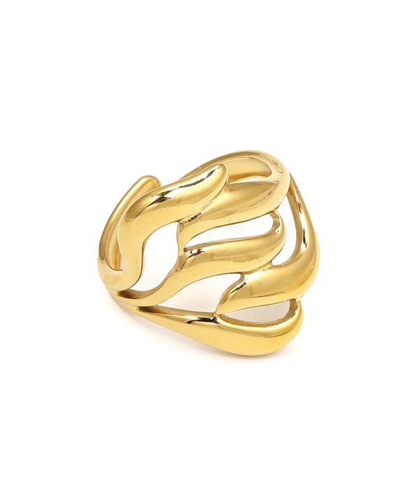 Anillo de líneas fluidas