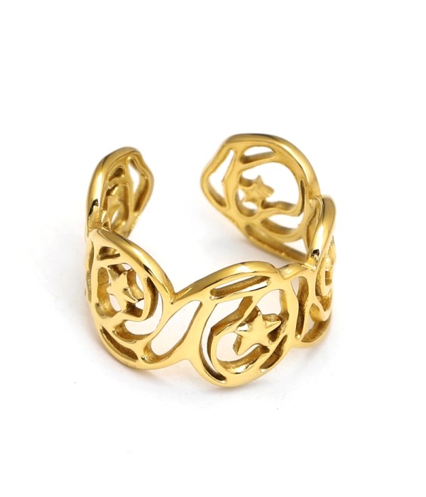 Anillo calado con estrella