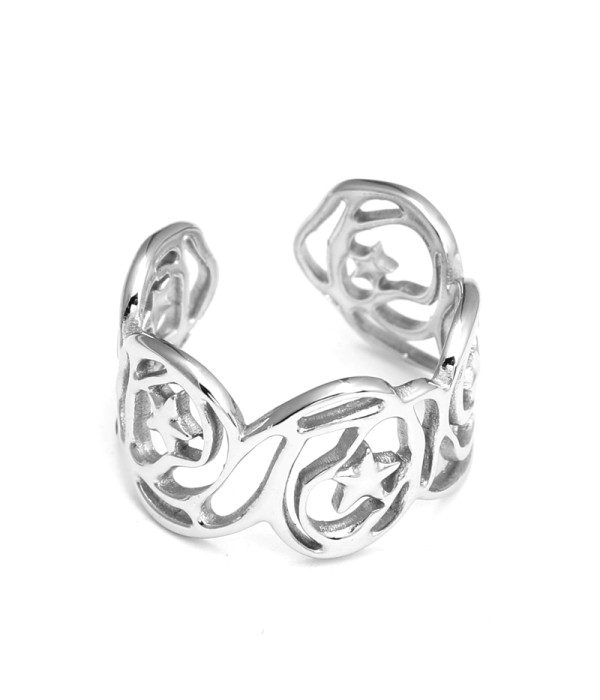 Anillo calado con estrella