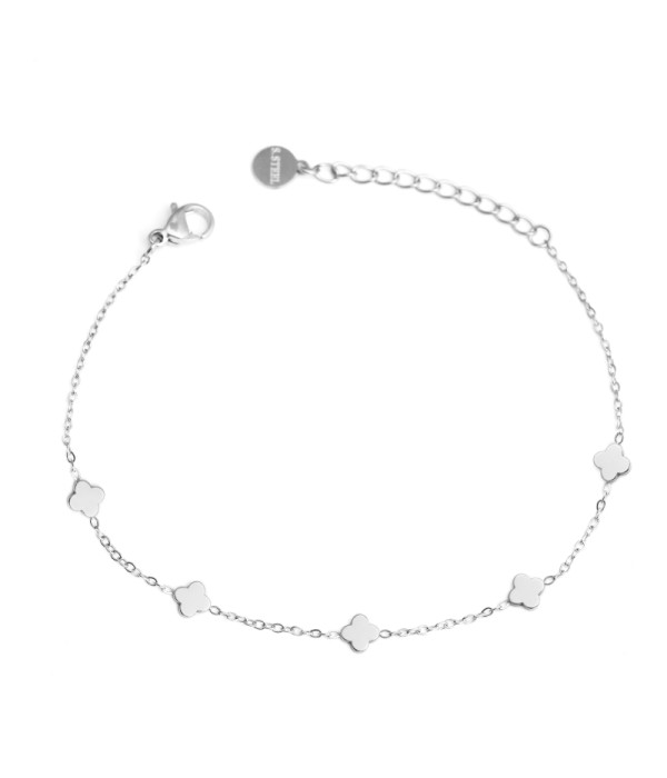 Pulsera de trébol de cuatro hojas
