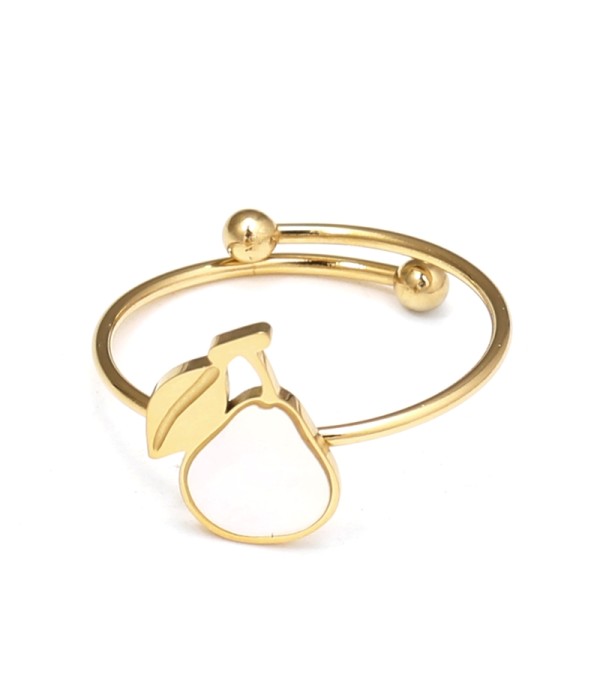 Anillo con pera de nácar