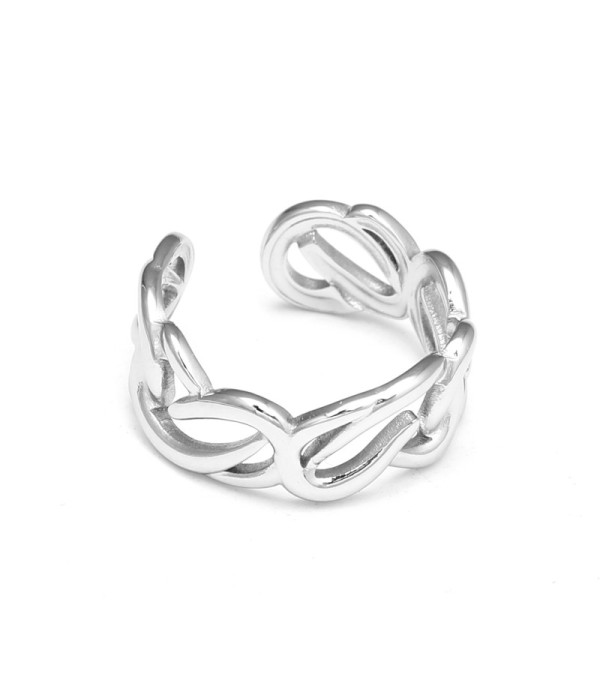 Anillo con diseño de eslabones 2