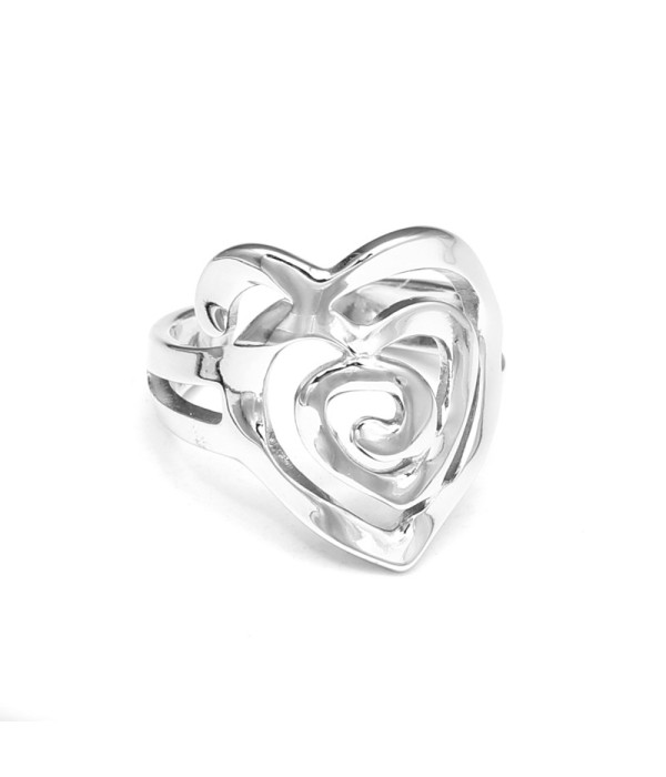 Anillo de corazón artístico