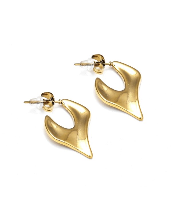 Pendientes de aro con diseño de corazón