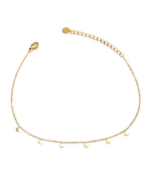 Tobillera con colgantes de lunas