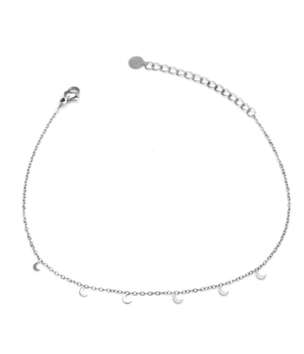 Tobillera con colgantes de lunas 2