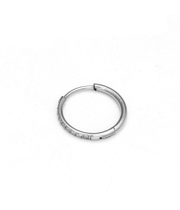 Piercing de oreja con circonitas 10mm